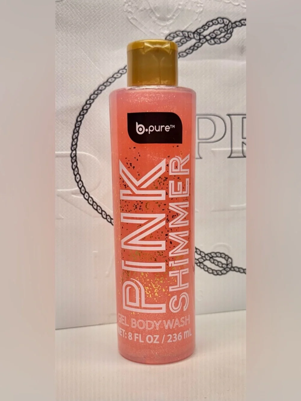 Pink or Gold Shimmer Gel Body Wash - New